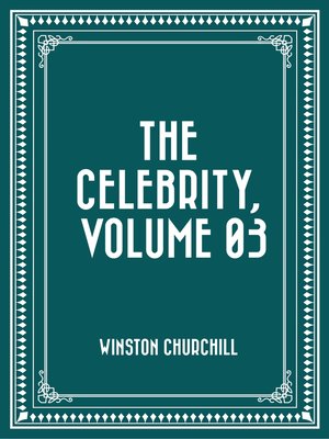 cover image of The Celebrity, Volume 03